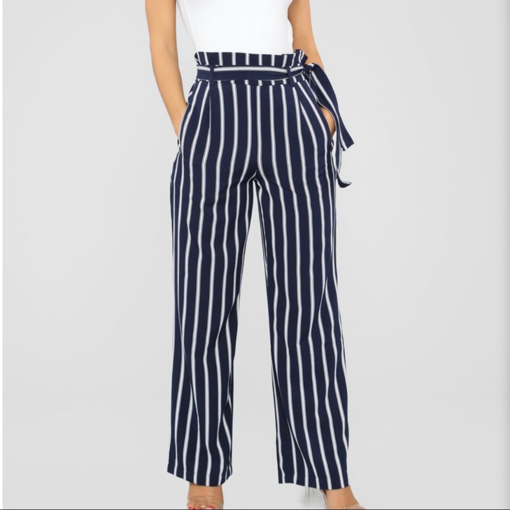 Fashion Nova Tie waist pants